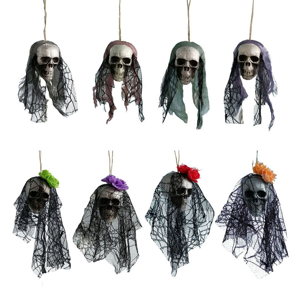 THEMEASHOP™- Halloween Scary Hanging Decor Pirates Corpse Skull Haunted House Bar Home Garden Decor Halloween Props Party Supplies Horror