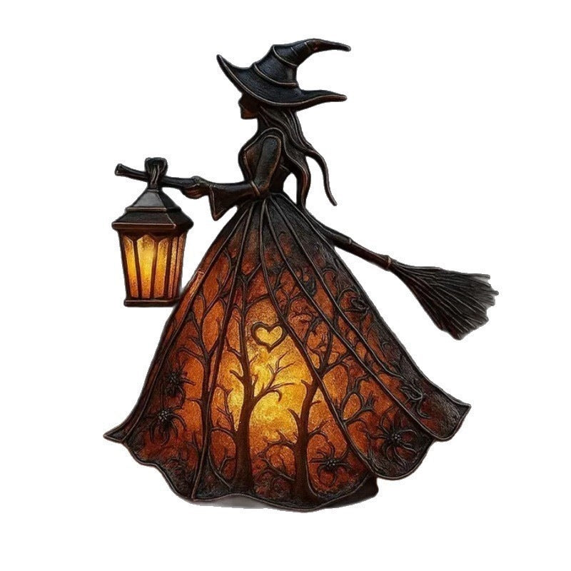 THEMEASHOP™- Halloween Witch Lamp Decorative Table Light for Halloween Decoration