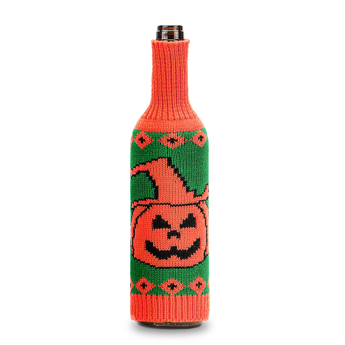 THEMEASHOP™- Halloween Wine Bottle Cover Skull Pumpkin Knitted Champagne Wine Bottle Bag Table Atmosphere Decoration Supplies