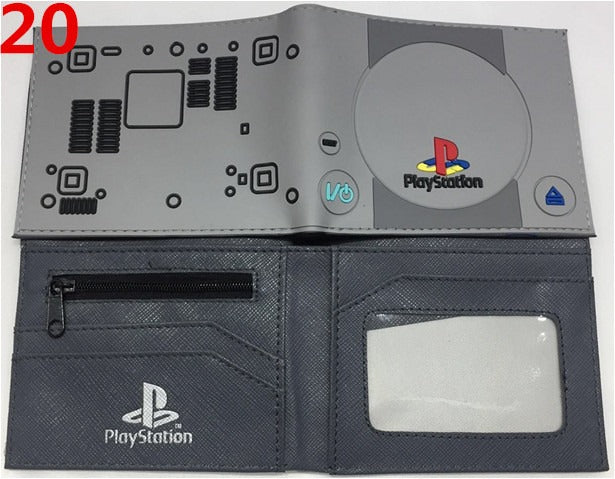 Portefeuille PS4, portefeuille manette de jeu PlayStation, modèle court