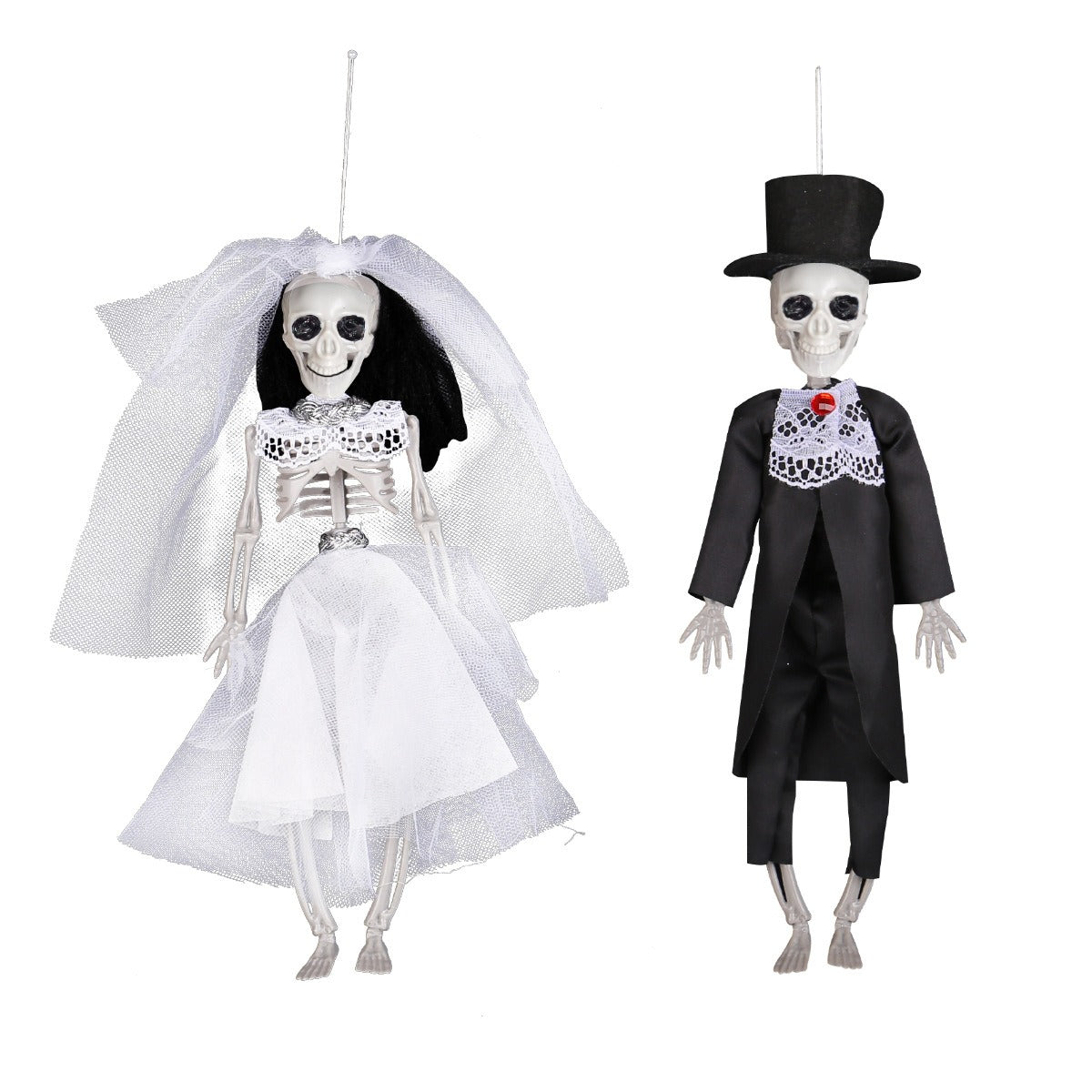 THEMEASHOP™ - Couple poupée squelette Halloween