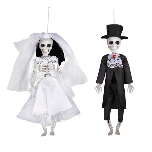 THEMEASHOP™ - Couple poupée squelette Halloween