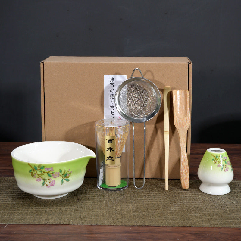 Bol à matcha, outil pour préparer le matcha et commander du thé, bol à thé en céramique, tasse à thé, mélangeur, brosse à matcha, ensemble fouet à thé