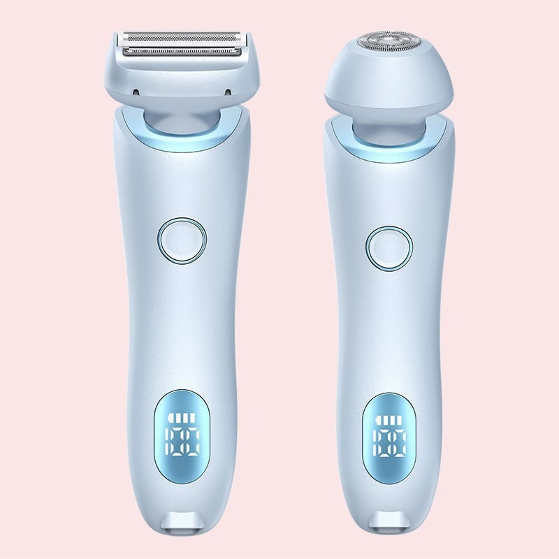 VIRTUAL INSTITUT™ - Appareil d'épilation pour femmes, rasoir double tête, tondeuse intime, épilateur électrique, appareil d'épilation pour femmes