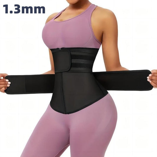 FAISH!ONE SPORT™- Ceinture Claudine amincissante (résistante à la transpiration, avec fermeture éclair ajustable et ceinture abdominale renforcée)