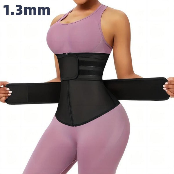 FAISH!ONE SPORT™- Ceinture Claudine amincissante (résistante à la transpiration, avec fermeture éclair ajustable et ceinture abdominale renforcée)