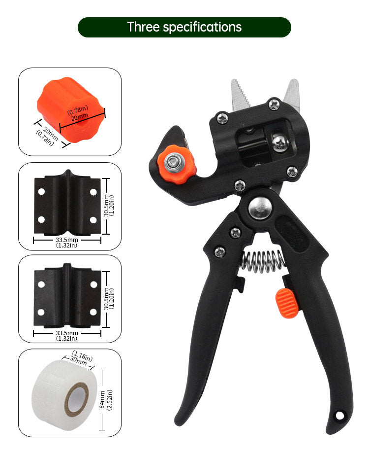 ESTHEMEA HOME - Sécateur, ciseaux, outil de vaccination pour arbres fruitiers, coupe-greffes multifonction, outils de jardinage