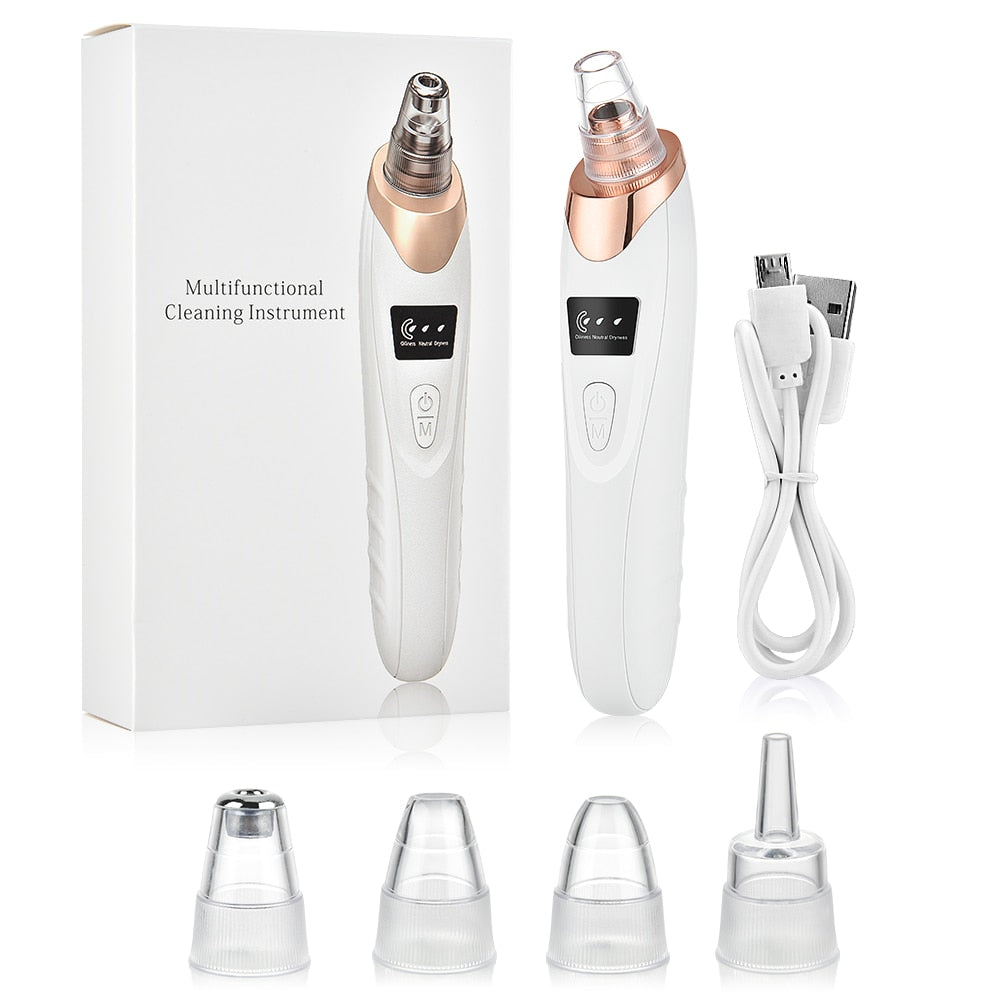 VIRTUAL INSTITUT™ -Aspirateur de points noirs, aspirateur à acné, nettoyeur de pores électrique pour le visage, soin exfoliant, instrument de beauté
