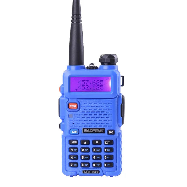 THEMEASHOP™ EXTÉRIEUR-  Talkie-walkie BaoFeng UV-5R, radio CB professionnelle Baofeng UV5R, émetteur-récepteur 128 canaux 5 W VHF et UHF portable UV 5R pour la chasse