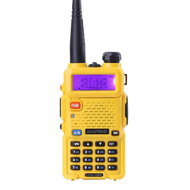 THEMEASHOP™ EXTÉRIEUR-  Talkie-walkie BaoFeng UV-5R, radio CB professionnelle Baofeng UV5R, émetteur-récepteur 128 canaux 5 W VHF et UHF portable UV 5R pour la chasse