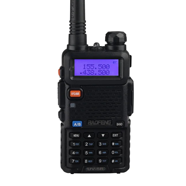 THEMEASHOP™ EXTÉRIEUR-  Talkie-walkie BaoFeng UV-5R, radio CB professionnelle Baofeng UV5R, émetteur-récepteur 128 canaux 5 W VHF et UHF portable UV 5R pour la chasse