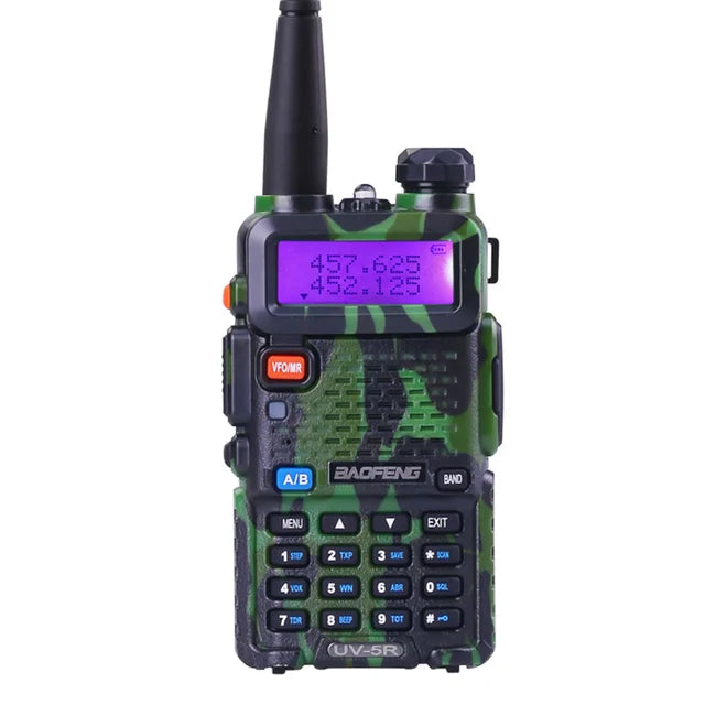 THEMEASHOP™ EXTÉRIEUR-  Talkie-walkie BaoFeng UV-5R, radio CB professionnelle Baofeng UV5R, émetteur-récepteur 128 canaux 5 W VHF et UHF portable UV 5R pour la chasse
