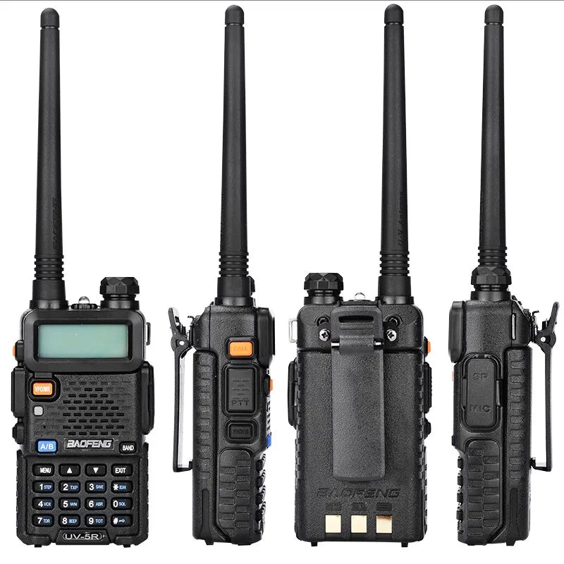THEMEASHOP™ EXTÉRIEUR-  Talkie-walkie BaoFeng UV-5R, radio CB professionnelle Baofeng UV5R, émetteur-récepteur 128 canaux 5 W VHF et UHF portable UV 5R pour la chasse