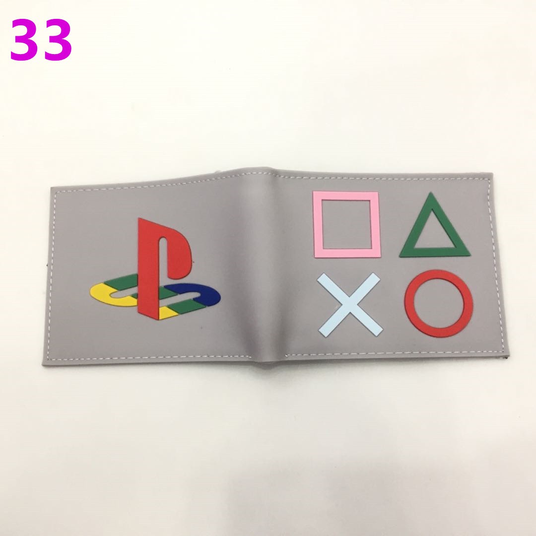Portefeuille PS4, portefeuille manette de jeu PlayStation, modèle court