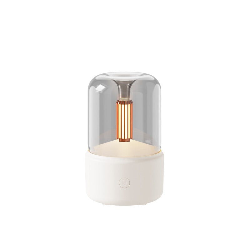 Candlelight Aromatherapy Machine Home Atmosphere Light Essential Oil Diffuser Desktop Silent Humidifier