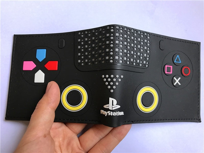 Portefeuille PS4, portefeuille manette de jeu PlayStation, modèle court