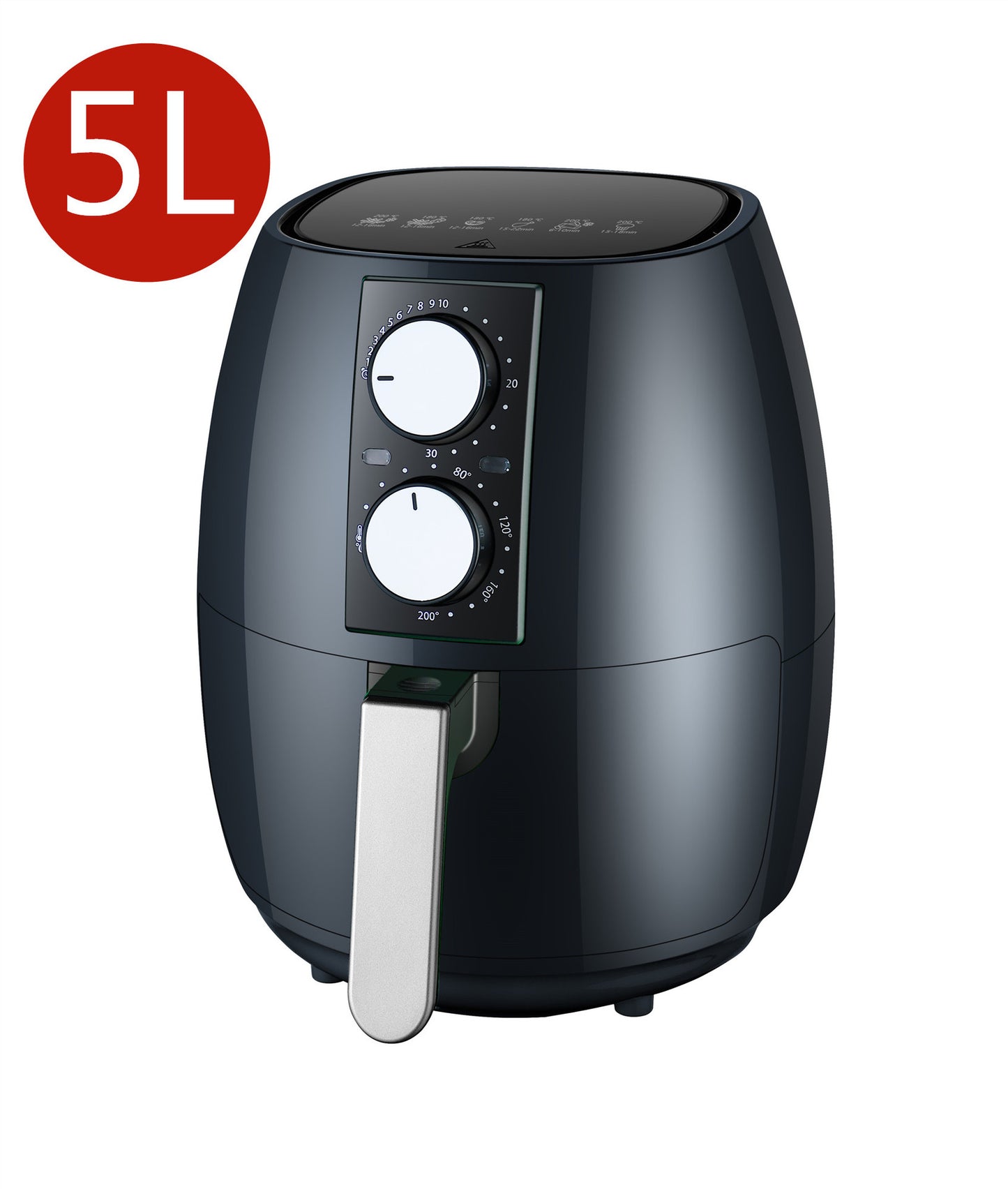 ESTHEMEA HOME- Friteuse intelligente domestique, friteuse à air visuel, friteuse électromécanique, four électrique, friteuse à air intelligent 5 L