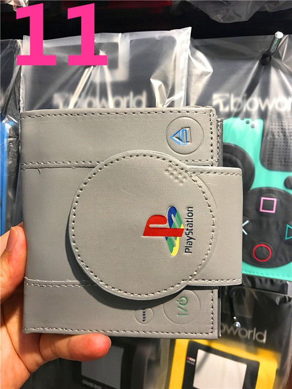 Portefeuille PS4, portefeuille manette de jeu PlayStation, modèle court