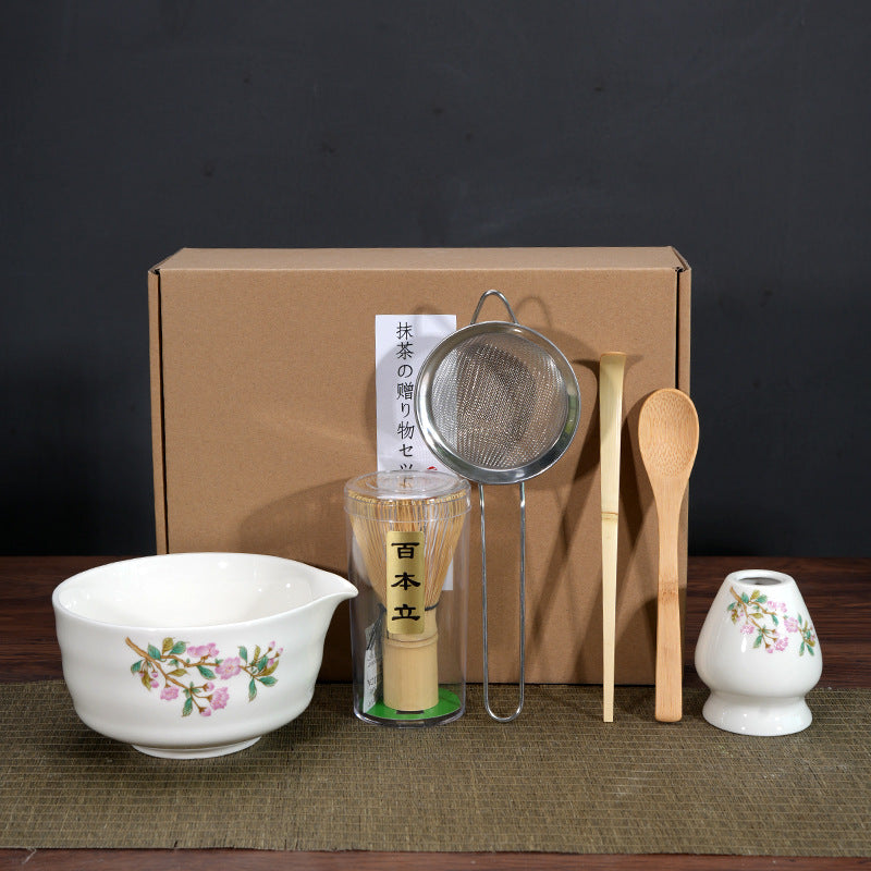 Bol à matcha, outil pour préparer le matcha et commander du thé, bol à thé en céramique, tasse à thé, mélangeur, brosse à matcha, ensemble fouet à thé