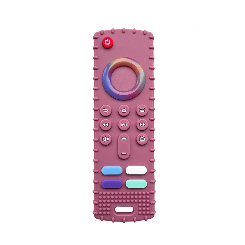 THEMEASHOP™ ENFANT-  bâtonnet de massage dentaire pour bébé avec télécommande, gel dentaire en silicone anti-aliments et barre de massage des mains.