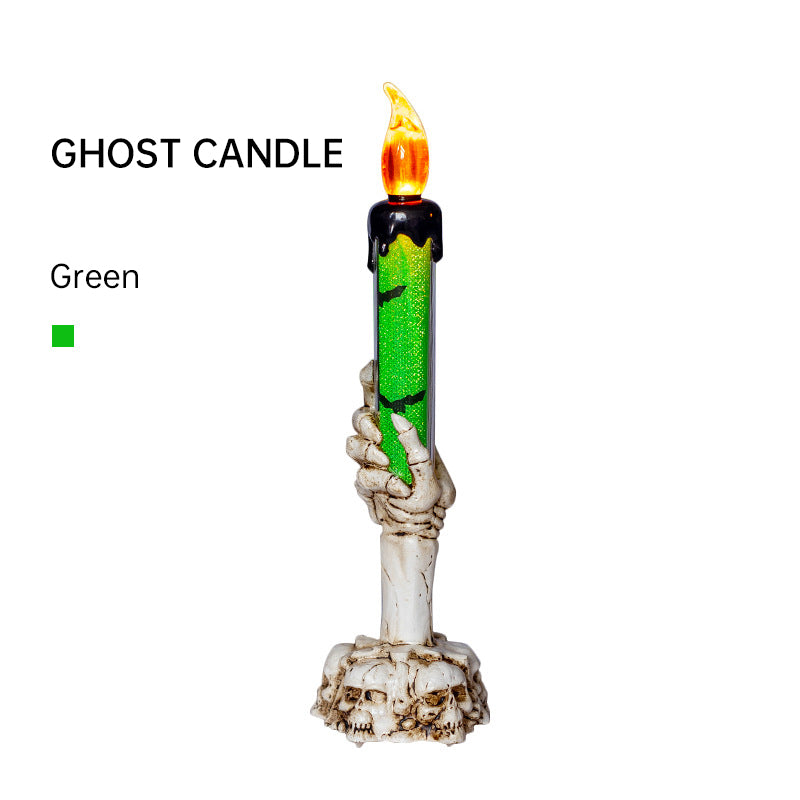 THEMEASHOP™- Halloween Prop Tears, Smokeless Electronic Skull, Candle Lamp, Ghost House, Secret Room Theme Party Scene Decoration