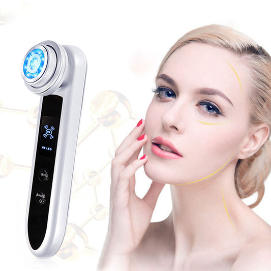 THEMEASHOP™ ÉPICERIE- Soin du visage par EMS RF : nettoyant, raffermissant, liftant, appareil de massage beauté à radiofréquence LED photonique pour le rajeunissement cutané et l'anti-rides
