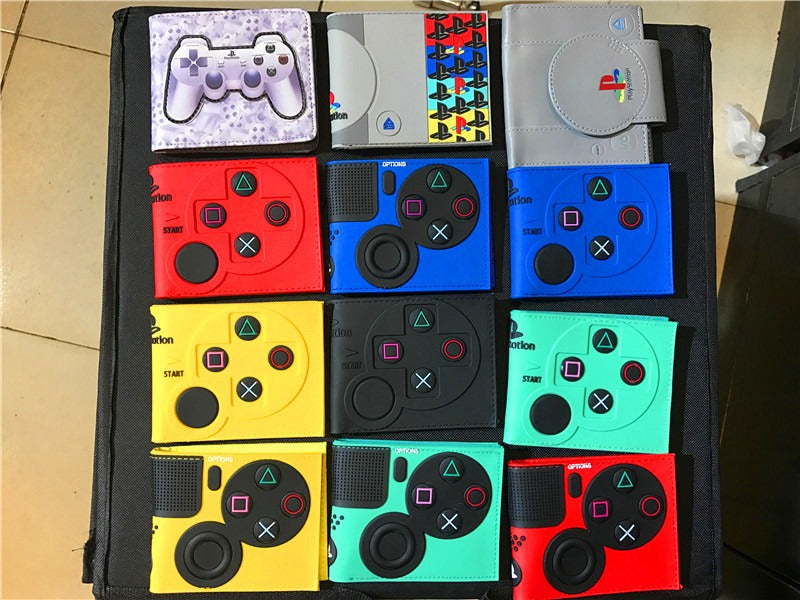 Portefeuille PS4, portefeuille manette de jeu PlayStation, modèle court