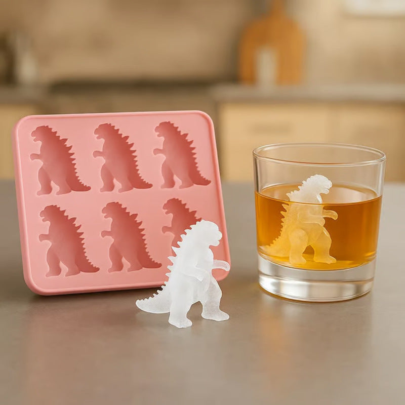 THEMEASHOP™ MAISON- Moule à glace Godzilla : Moule de cuisine en silicone pour pâtisserie, bougies, savons, bacs à glaçons, décoration et cadeaux