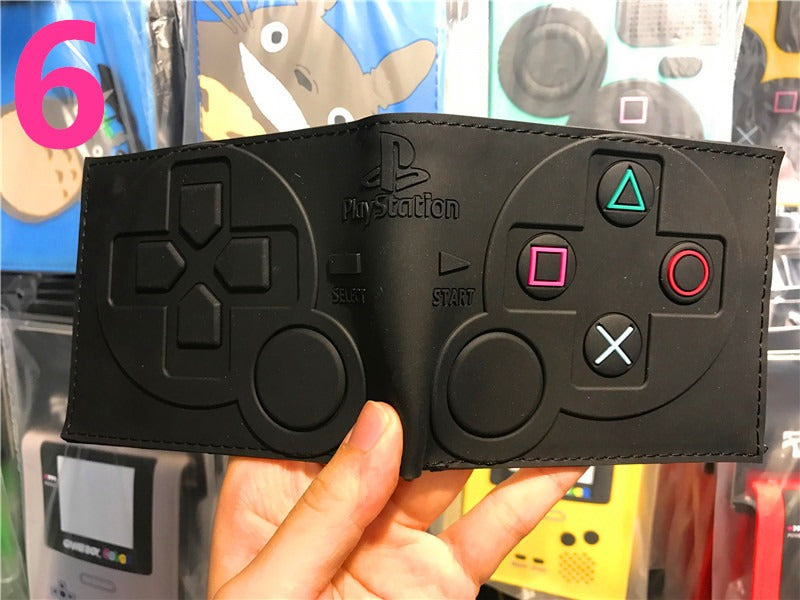 Portefeuille PS4, portefeuille manette de jeu PlayStation, modèle court