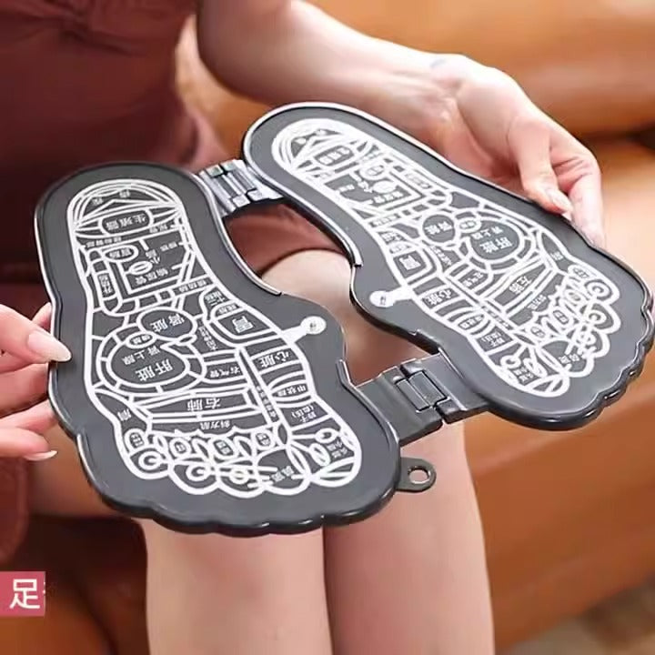 THEMEASHOP™ ÉPICERIE- Tapis de massage des pieds EMS en promotion, appareil de stimulation des points plantaires par impulsions.