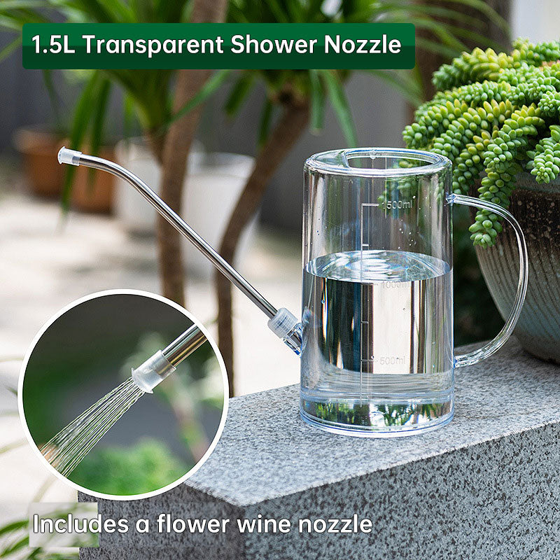 ESTHEMEA HOME- Arrosoir de jardin neuf de 1,5 L, arrosoir amovible de grande capacité, en acier inoxydable avec long bec verseur, accessoires de jardinage pour la maison.