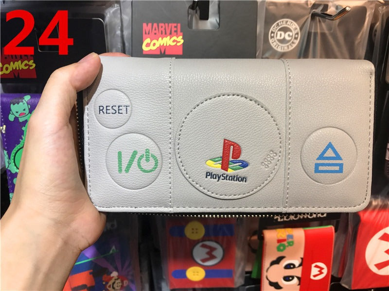 Portefeuille PS4, portefeuille manette de jeu PlayStation, modèle court
