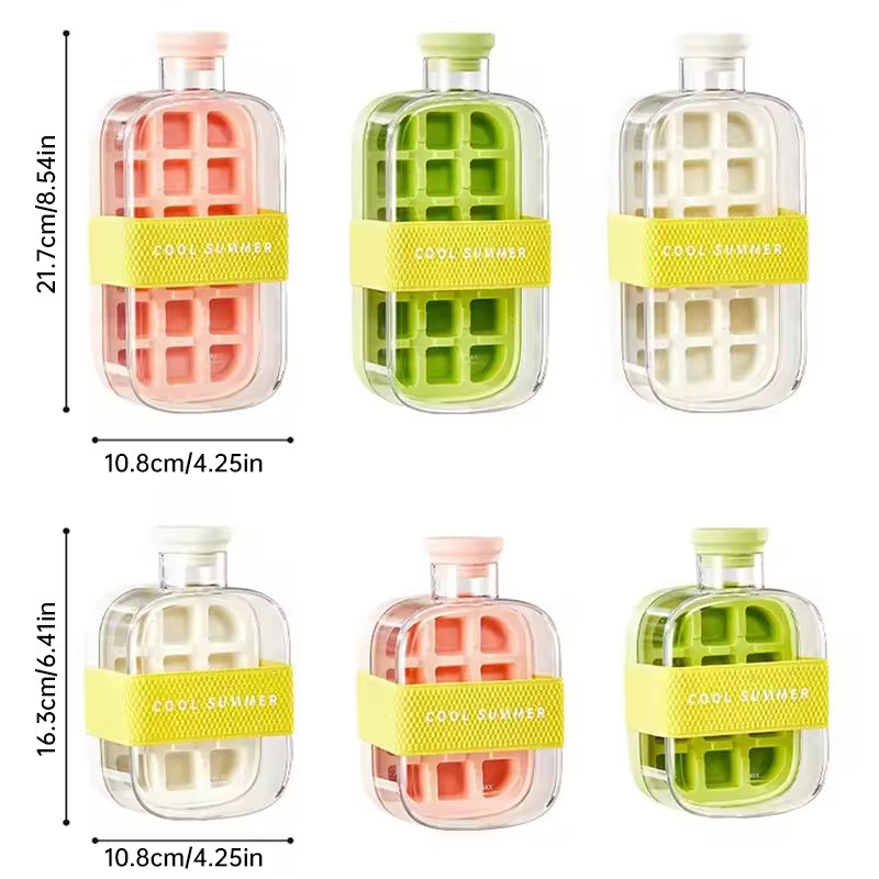 THEMEASHOP™ MAISON- Bac à glaçons avec couvercle ; bac à glaçons anti-débordement pour congélateur