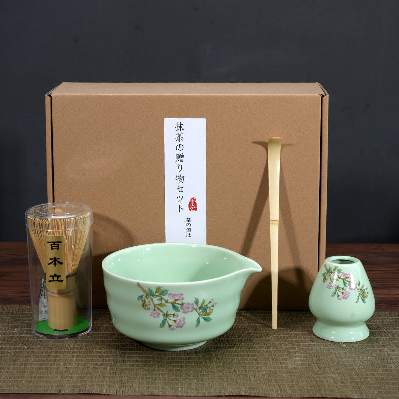 Bol à matcha, outil pour préparer le matcha et commander du thé, bol à thé en céramique, tasse à thé, mélangeur, brosse à matcha, ensemble fouet à thé