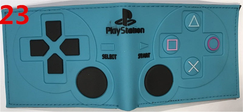 Portefeuille PS4, portefeuille manette de jeu PlayStation, modèle court