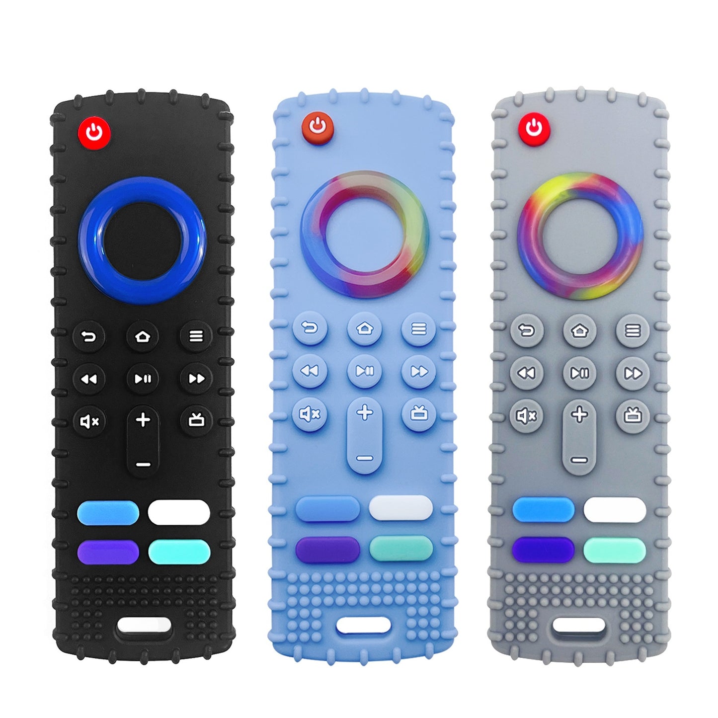 THEMEASHOP™ ENFANT-  bâtonnet de massage dentaire pour bébé avec télécommande, gel dentaire en silicone anti-aliments et barre de massage des mains.