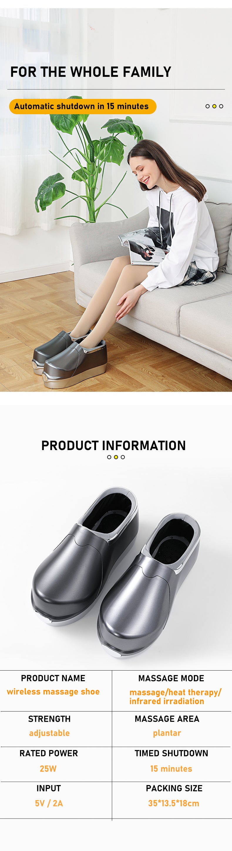 THEMEASHOP™ ÉPICERIE- Chaussures de massage multifonctionnelles, semelles de massage par acupression