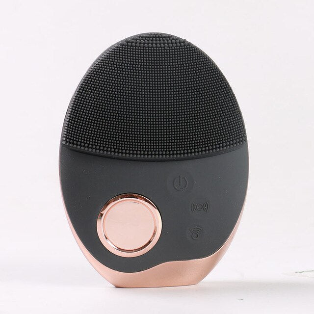 VIRTUAL INSTITUT™ -  Nettoyeur facial en silicone à charge sans fil pour photothérapie, rajeunissement de la peau, démaquillage par photothérapie, appareil de nettoyage en profondeur du visage
