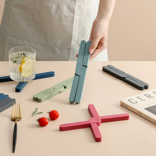 ESTHEMEA HOME-Tapis de table en silicone antidérapant résistant à la chaleur et en forme de X