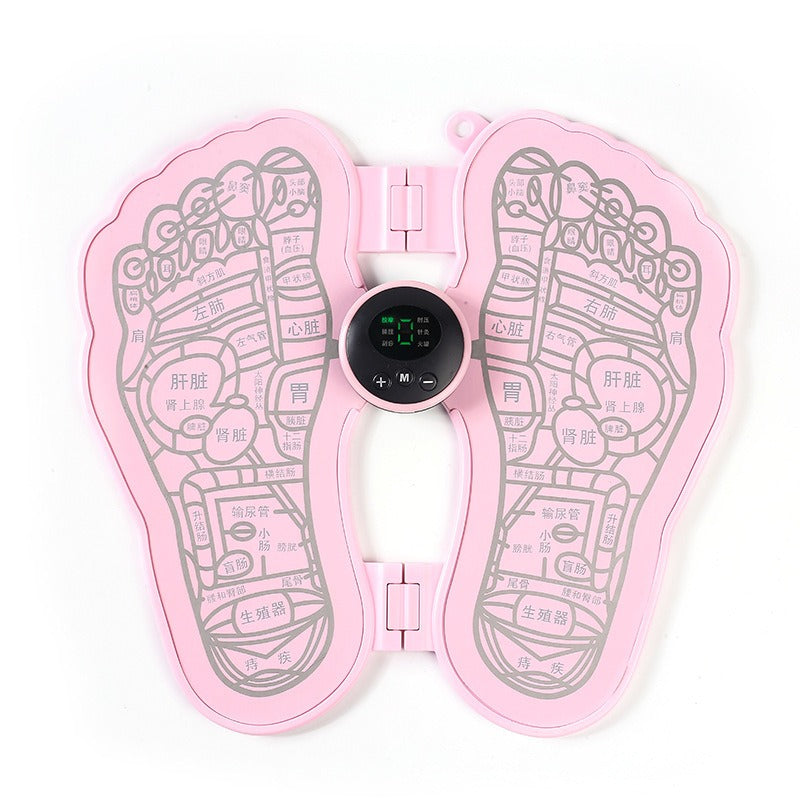 THEMEASHOP™ ÉPICERIE- Tapis de massage des pieds EMS en promotion, appareil de stimulation des points plantaires par impulsions.