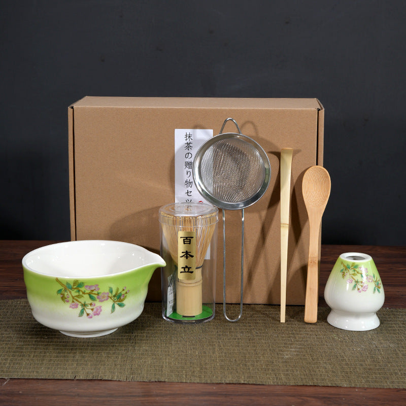 Bol à matcha, outil pour préparer le matcha et commander du thé, bol à thé en céramique, tasse à thé, mélangeur, brosse à matcha, ensemble fouet à thé
