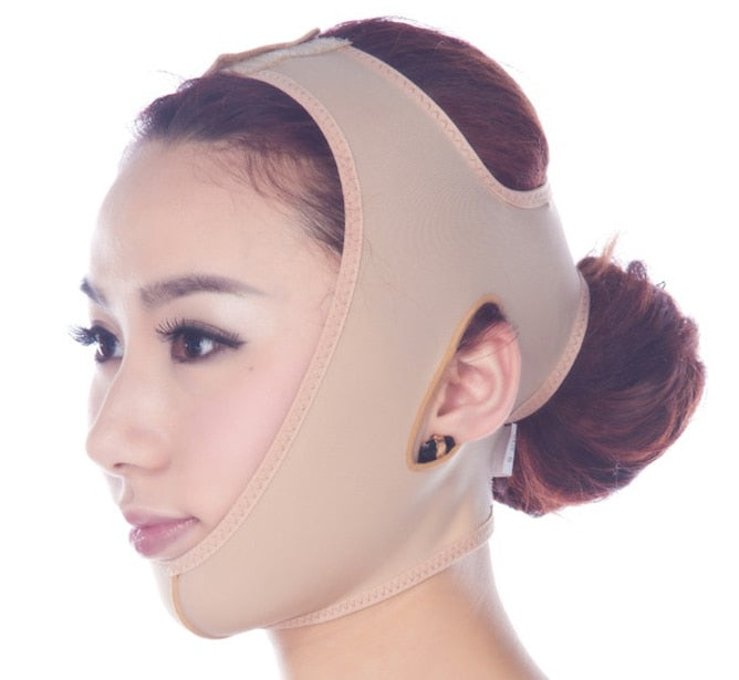 THEMEASHOP™ FEMME- Masque visage fin et délicat, bandage amincissant, ceinture de soin du visage, redessine et lifte, réduit le double menton, bande amincissante pour le visage