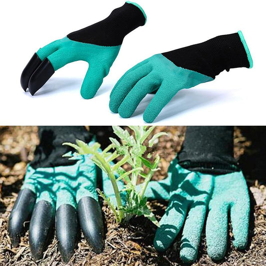 Gants de jardin avec griffes au bout des doigts, rapides et faciles à utiliser pour creuser et planter, adaptés à la taille des rosiers. Gants de jardinage, moufles et gants de bêchage.