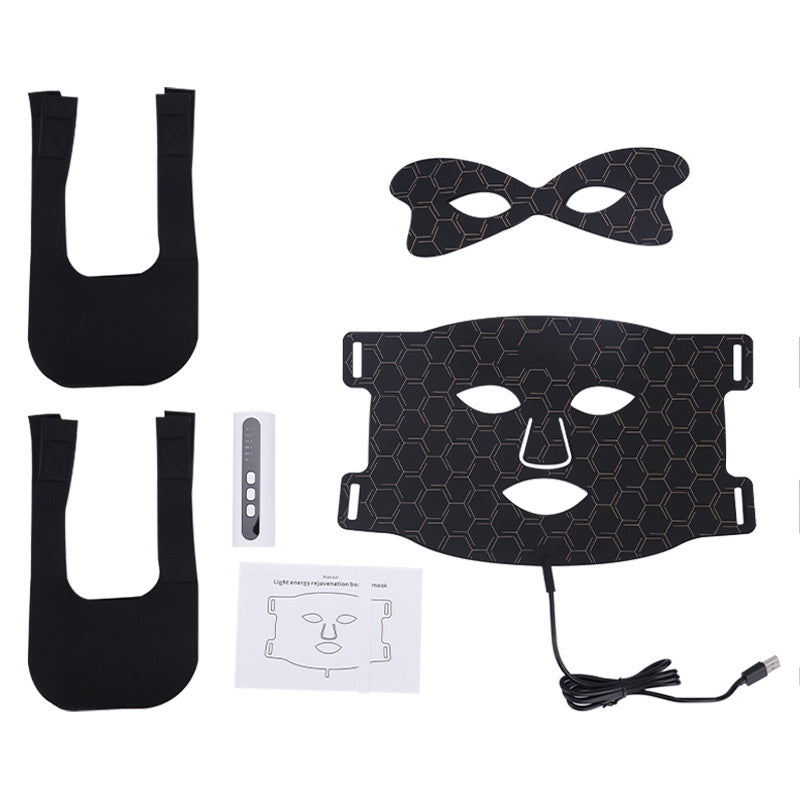 VIRTUAL INSTITUT™ - Masque facial LED pour le soin du visage, masque de beauté facial pour le soin du visage, masque facial LED en silicone pour usage domestique, instrument de rajeunissement photonique