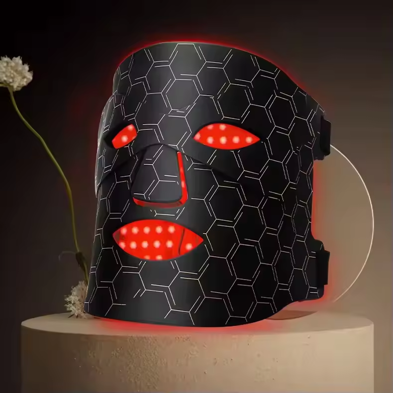 VIRTUAL INSTITUT™ - Masque facial LED pour le soin du visage, masque de beauté facial pour le soin du visage, masque facial LED en silicone pour usage domestique, instrument de rajeunissement photonique