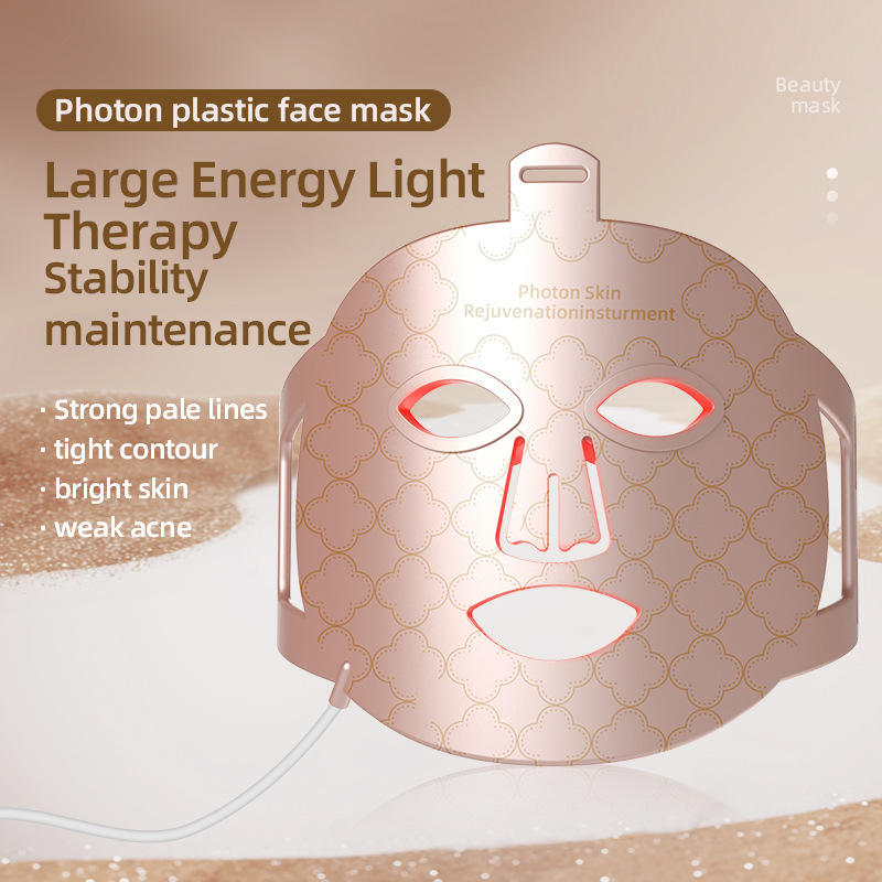 VIRTUAL INSTITUT™ - Masque de soin du visage LED en silicone, 8 couleurs, pour une beauté éclatante. Masque de luminothérapie infrarouge rouge.