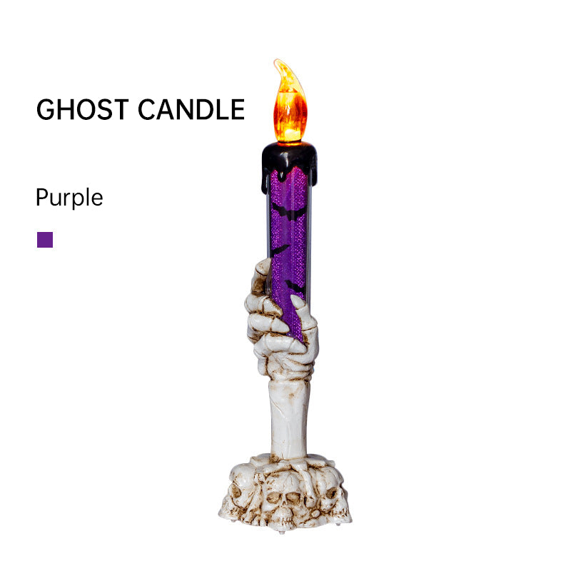 THEMEASHOP™- Halloween Prop Tears, Smokeless Electronic Skull, Candle Lamp, Ghost House, Secret Room Theme Party Scene Decoration