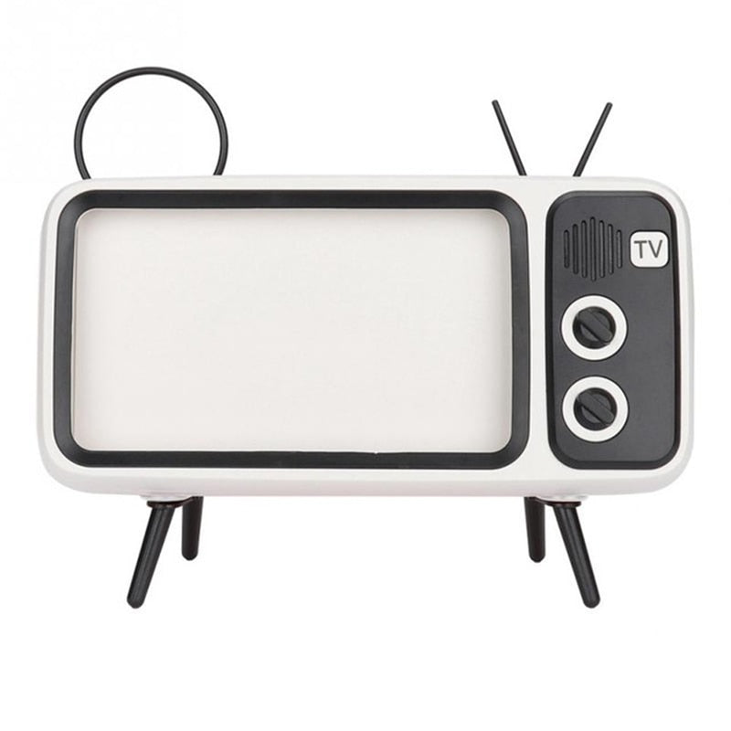 THEMEASHOP™ MAISON - Support de téléphone portable rétro style TV, compatible avec les écrans de mini-téléphones portables étanches de 4,7 à 5,5 pouces et les smartphones.