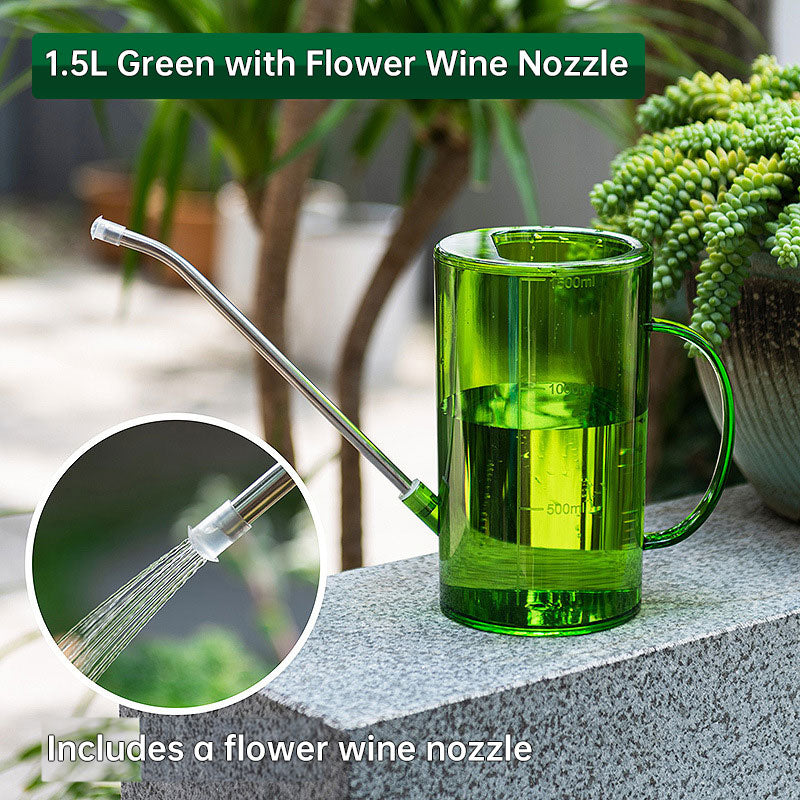 ESTHEMEA HOME- Arrosoir de jardin neuf de 1,5 L, arrosoir amovible de grande capacité, en acier inoxydable avec long bec verseur, accessoires de jardinage pour la maison.