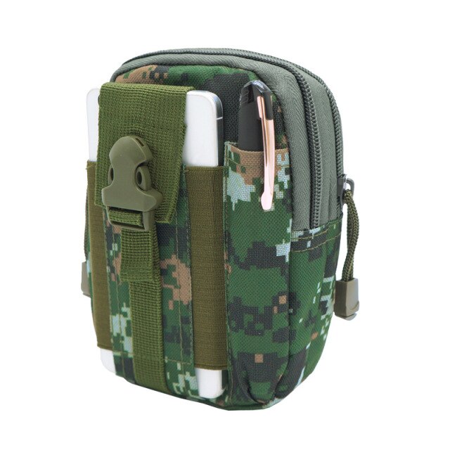 Sac banane homme, pochette étanche, ceinture militaire, système Molle, nylon, portefeuille pour téléphone portable, sac de voyage